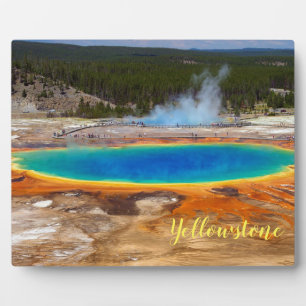Foto Plaque-Yellowstone Hot Spring Fotoplatte