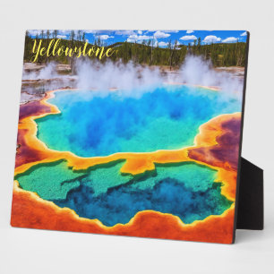 Foto Plaque-Yellowstone Thermal Hot Pot Fotoplatte