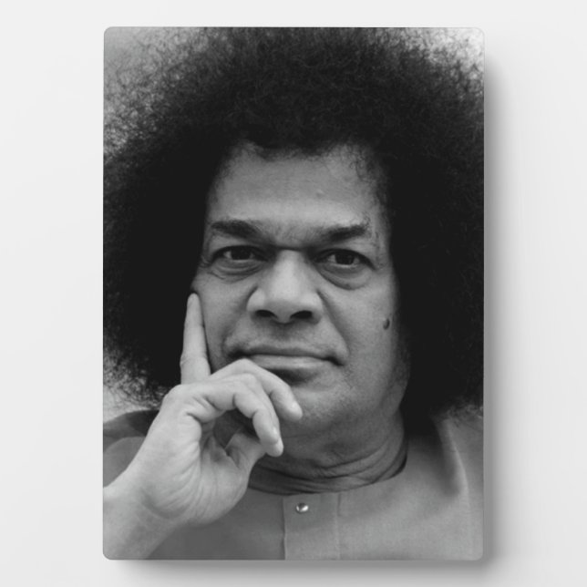 Foto Plaques mit Esel Sathya Sai Baba Fotoplatte (Vorderseite)