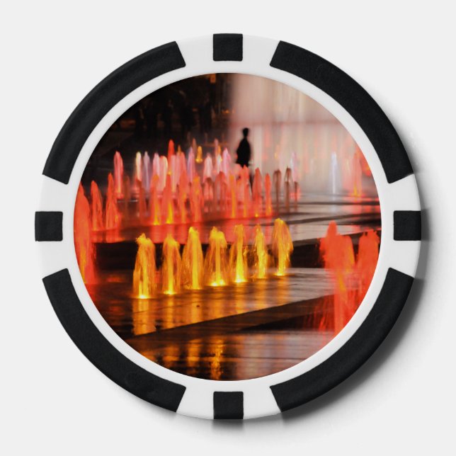 Foto-Pokerjeton, männliche Figur Pokerchips (Vorderseite)