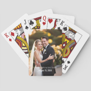Foto-Pokerkarten für Hochzeiten oder Verlobungen Spielkarten