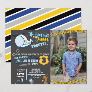 Foto Polizei Geburtstagseinladung Einladung