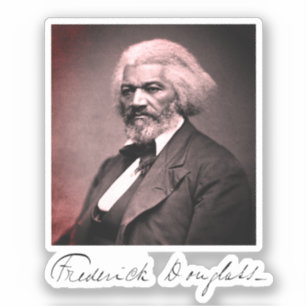Foto Portrait von Frederick Douglass Aufkleber