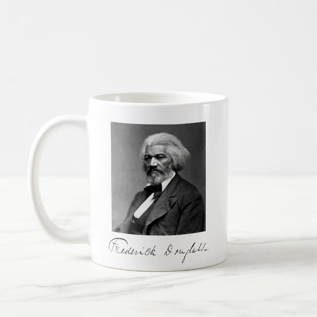 Foto Portrait von Frederick Douglass Kaffeetasse (Links)