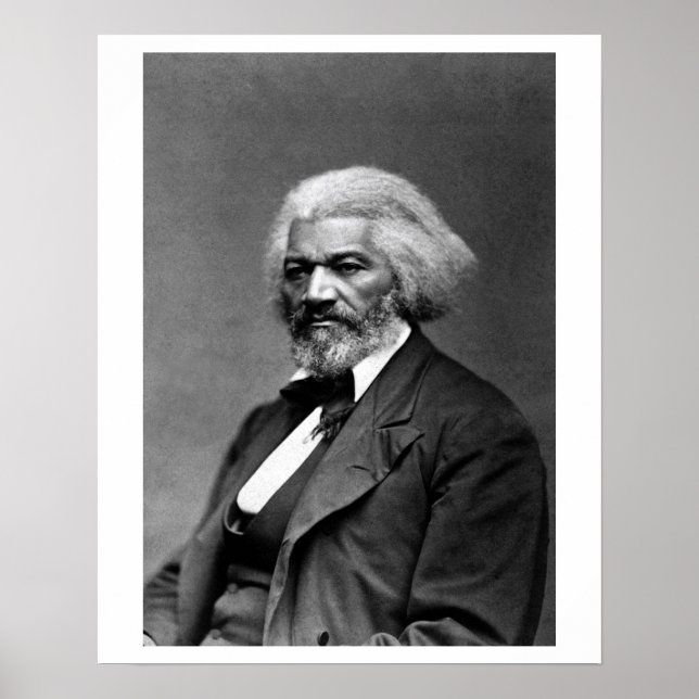 Foto Portrait von Frederick Douglass Poster (Vorne)
