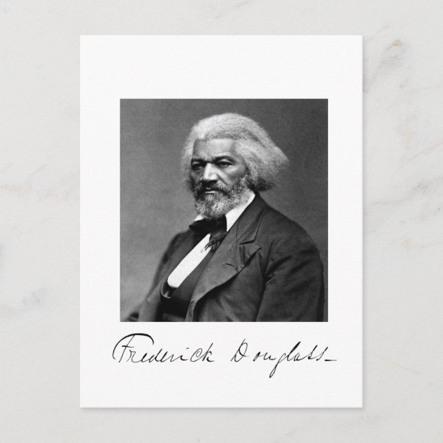 Foto Portrait von Frederick Douglass Postkarte (Vorderseite)