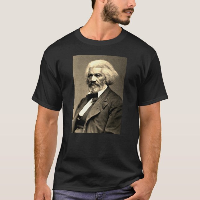 Foto Portrait von Frederick Douglass T-Shirt (Vorderseite)