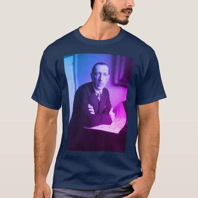 Foto Portrait von Igor Stravinsky T-Shirt (Vorderseite)