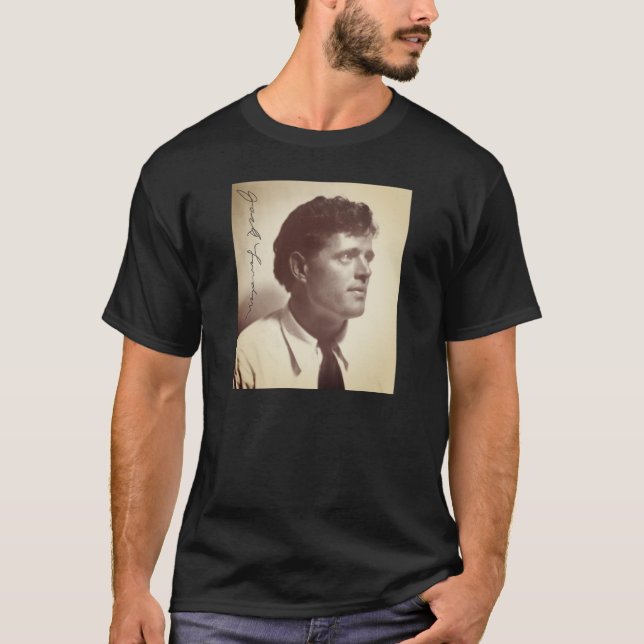 Foto Portrait von Jack London T - Shirt (Vorderseite)