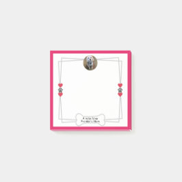 Foto Post-it-Notizen mit Pfauen & Herz Post-it Klebezettel