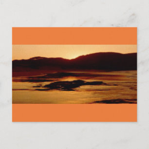 Foto Postcard 14 African Beach Sunset Gold Postkarte