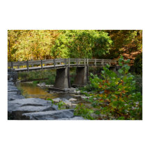 Foto-Poster der Herbstbrücke