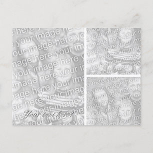 Foto-Postkarte Collage Template für drei Bilder Postkarte