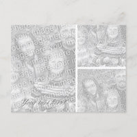 Foto-Postkarte | Collage-Vorlage für drei Bilder