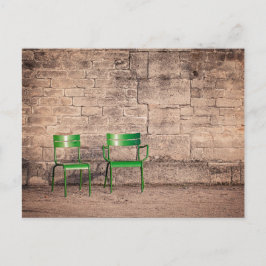 Foto Postkarte für die Pariser Parkstühle