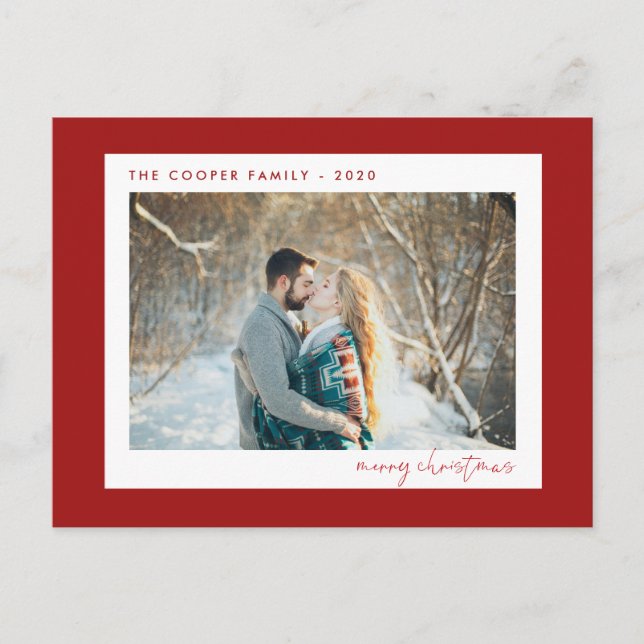 Foto Postkarte | Moderne Weihnachten (Vorderseite)