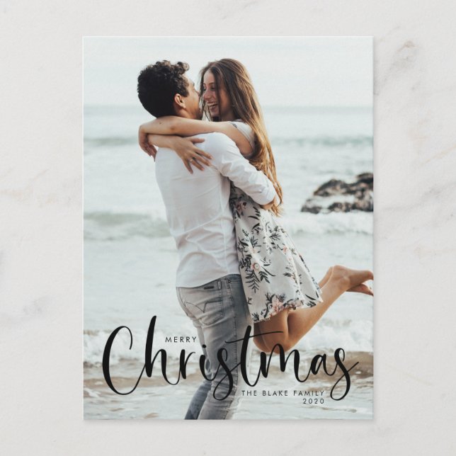 Foto Postkarte | Moderne Weihnachten (Vorderseite)