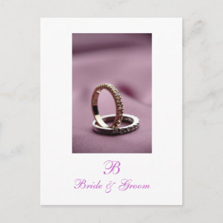 Foto-Postkarten für Hochzeiten speichern Ankündigungspostkarte