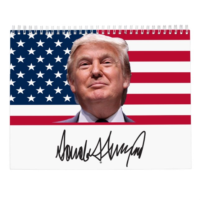 Foto Präsident Donald J Trump Kalender (Rückseite)