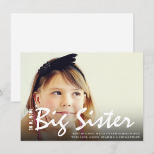 Foto Pregnancy Big Sister Moderne Ankündigung