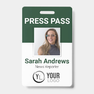 Foto-Press-Ausweis ID-Abzeichen Ausweis