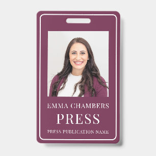 Foto-Pressepass Burgund ID-Ausweis Ausweis