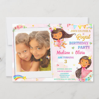 Foto Princess Geburtstagseinladung Königlicher Geb Einladung