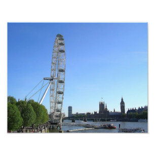 Foto Print mit London Eye Ferris Wheel