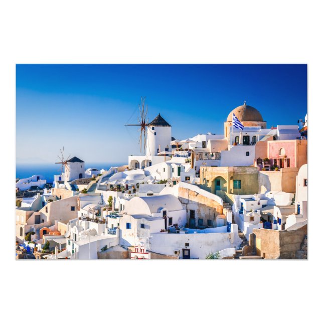 Foto Print Santorini Griechenland (Vorne)