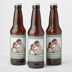 Foto Probe Abendessen Eukalyptus Bierflaschenetikett