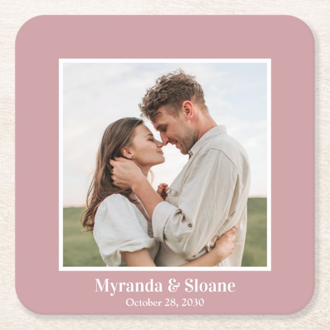 Foto Probe Dinner Rose Rechteckiger Pappuntersetzer (Vorderseite)