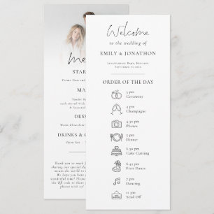 Foto-Programm-Icon mit Menü Hochzeit Menükarte