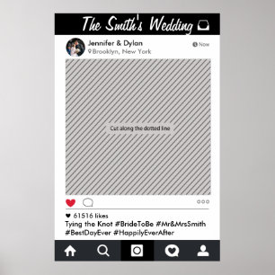 Foto-Prop für Social Media-Frame-Party Poster