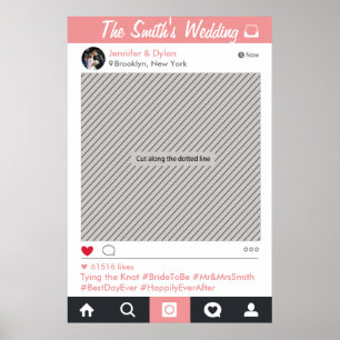 Foto-Prop für Social Media-Frame-Party Poster