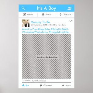 Foto-Prop für Social Media-Party Poster