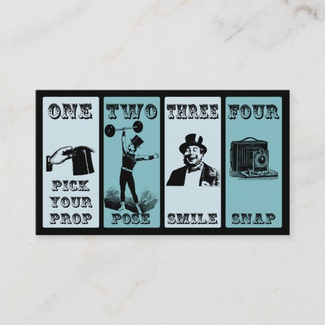 Foto Prop-Zeichen Visitenkarte (Vorderseite)