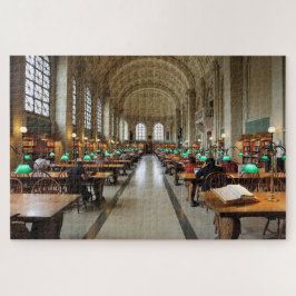 Foto-Puzzle der öffentlichen Boston-Bibliothek Puzzle