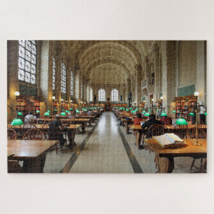 Foto-Puzzle der öffentlichen Boston-Bibliothek Puzzle