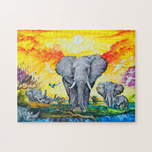 Foto Puzzle mit Geschenkboxen