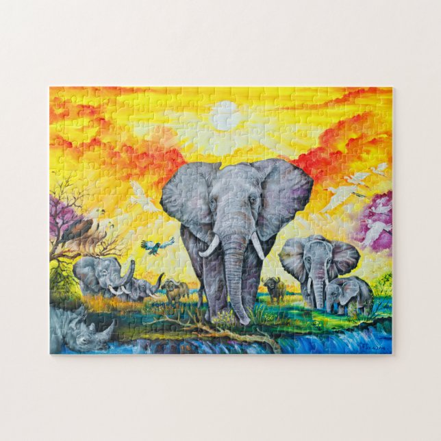 Foto Puzzle mit Geschenkboxen (Horizontal)