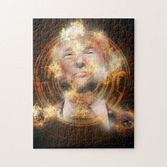 Foto-Puzzlespiel Donald Trump 11x14 mit Puzzle (Vertikal)