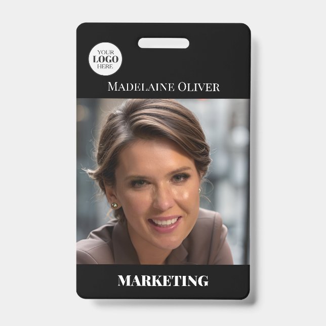 Foto QR Code Abzeichen für das Schwarze Logo der M Ausweis (Vorderseite)