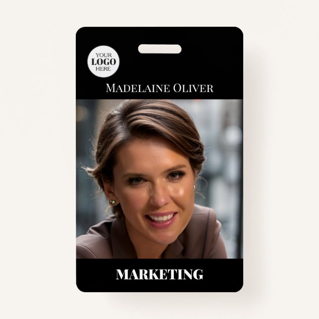 Foto QR Code Abzeichen für das Schwarze Logo der M Ausweis (Vorderseite)