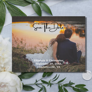 Foto QR Code Engagement Hochzeit Termin Karte