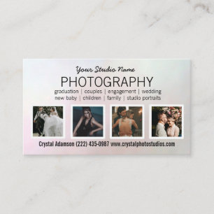 Foto QR-Code Fotografie Schwarz Visitenkarte