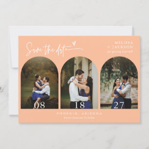Foto QR-Code für Boho Arch Save the Date Einladung
