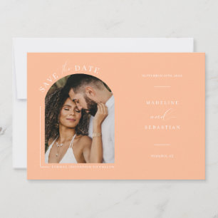 Foto QR-Code für Boho Arch Save the Date Einladung