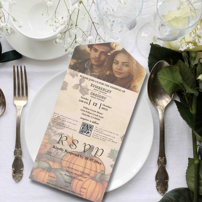 Foto QR-Code für Herbsternte All In One Einladung (Von Creator hochgeladen)