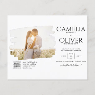 FOTO QR CODE für Hochzeit Einladende UAWG Flyer