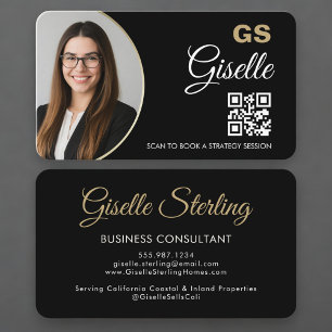 Foto-QR-Code für Unternehmensberater Visitenkarte